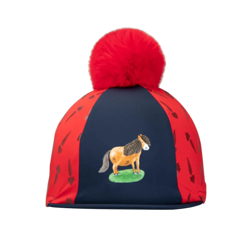 Winnie and Me Hat Silk in Navy/Red